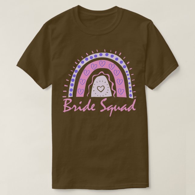 Camiseta Fun Bride Squad Bachelorette Party Coincidencia G (Diseño del anverso)