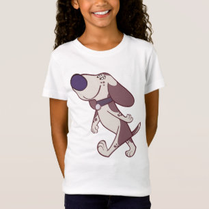 Camiseta Fun Brown Y Cream Cartoon Dog Walking