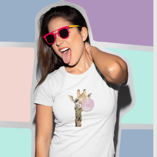 Camiseta Fun Bubblegum Bearing Giraffe