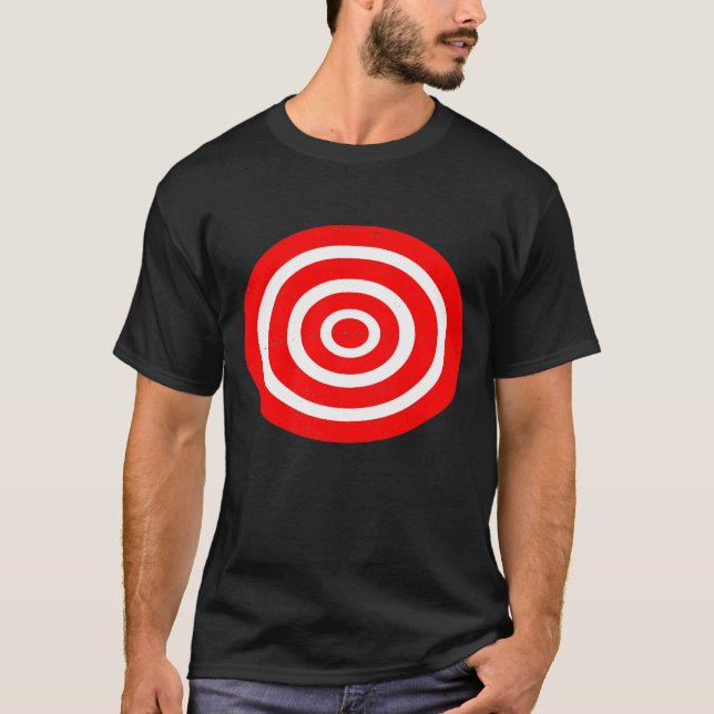 Camiseta Fun Bullseye Target Bulls Ojos Pranecieron Tarde d (Anverso)