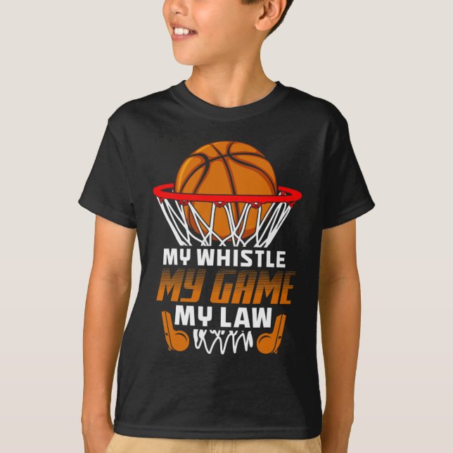 Camiseta Fun Bysketbyll Referirse Citas Gift I Hoops Ref (Anverso)