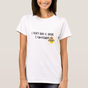 Camiseta Fun Caffeinate Textos Con Sol