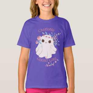 Camiseta Fun caprichosa pastel Chica fantasma llamado Hallo