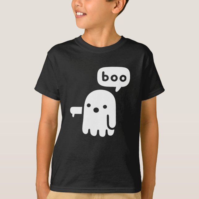 Camiseta Fun Chunky Fantasma De La Desaprobación Boo Hallow (Anverso)