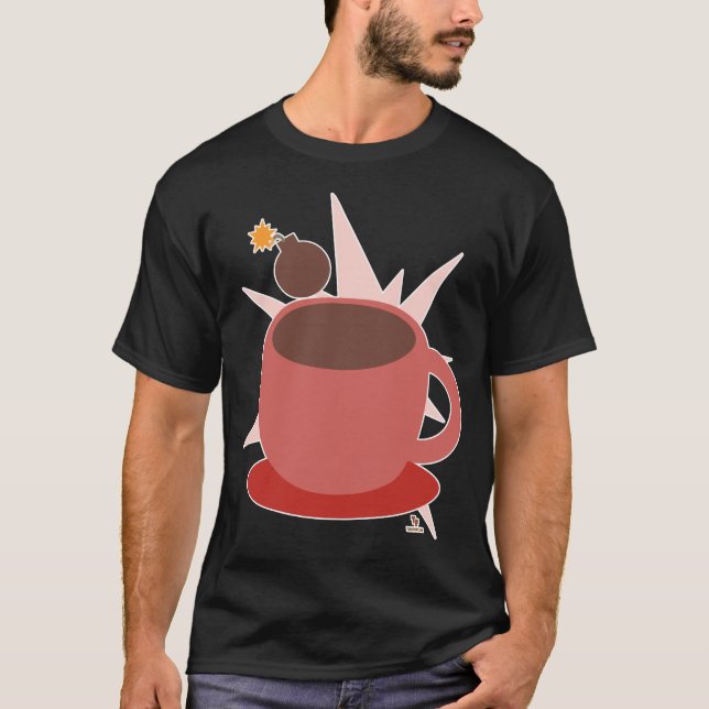 Camiseta Fun Cocoa Bomba caliente Chocolate Art (Anverso)