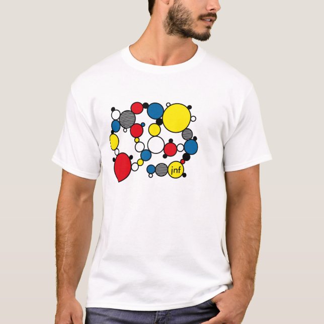 Camiseta fun colour circles mondrian style (Anverso)