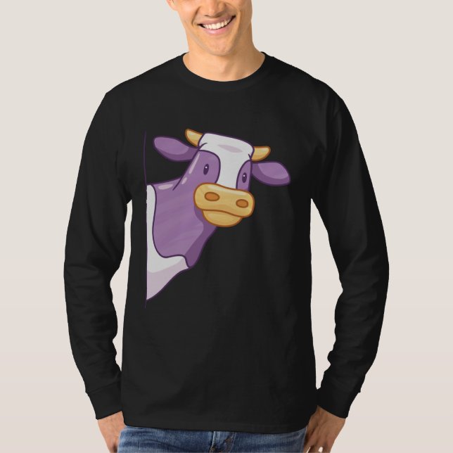 Camiseta Fun cow as a fun cow motif for farmers and farmers (Anverso)