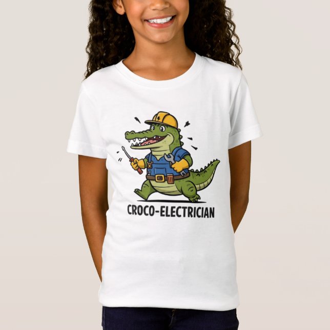 Camiseta Fun Croco-Electrician Service (Anverso)