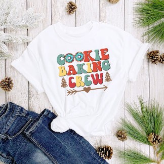 Camiseta Fun cute cute cookie horneando mujeres Navidades