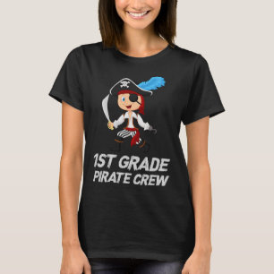 Camiseta Fun Cute de Primer Grado Pirata Halloween