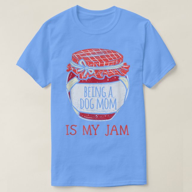 Camiseta Fun Cute Dog Mom (Diseño del anverso)