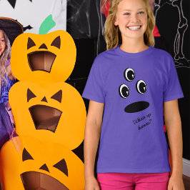 Camiseta Fun Cute Monster Alien Face Easy Halloween