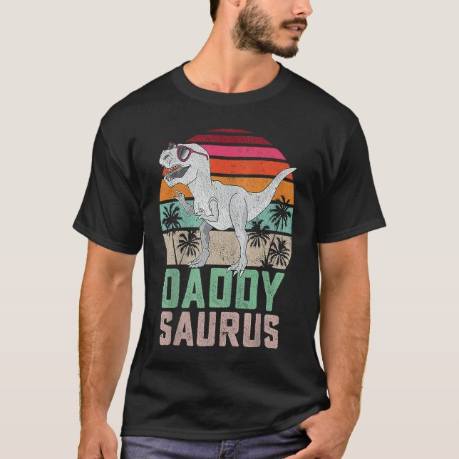 Camiseta Fun Daddy saurus Rex Dinosaur Daddysaurus Family M (Anverso)