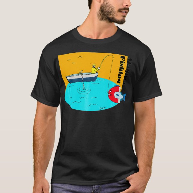Camiseta Fun de pesca de imanes  (Anverso)