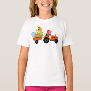 Camiseta Fun DINO tractor de dinosaurio Farm School Niño de