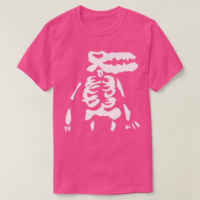Camiseta Fun Dinosaurio Alligator Crocodile Sapien Skeleton (Diseño del anverso)