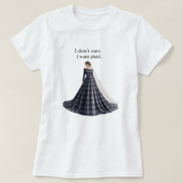 Camiseta Fun Don’t Care Want Plaid Bridal 