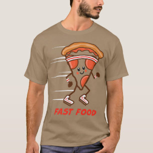 Camiseta Fun Fast Food Pizza Corriendo Sneakers Hung