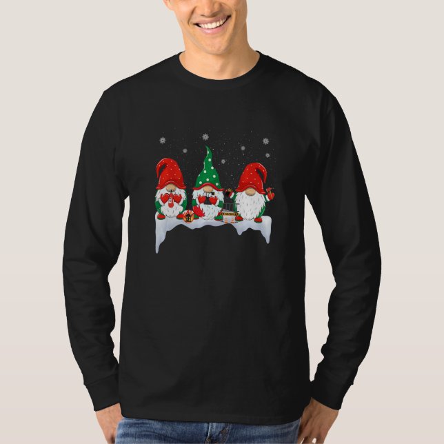 Camiseta Fun Firefighter Gnomes Christmas Gnomies Firefight (Anverso)