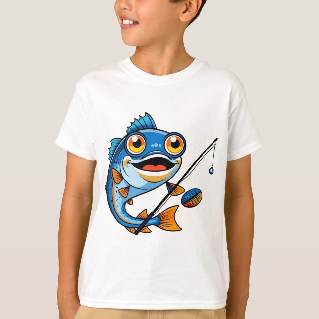 Camiseta Fun Fish Cartoon Tee (Anverso)