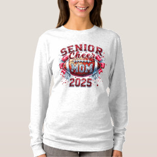 Camiseta Fun Football Senior Cheer Mom 2025