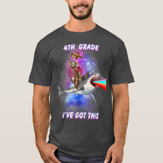 Camiseta Fun Fourth Grade School Ive Got This Cute Cat Shar