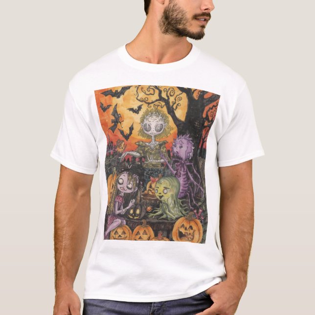 Camiseta Fun Fun Halloween Mash Camiseta. (Anverso)