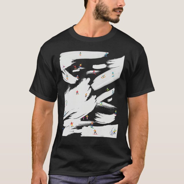 Camiseta Fun Funny Ski Snowboard Mountain Winter Vacation (Anverso)