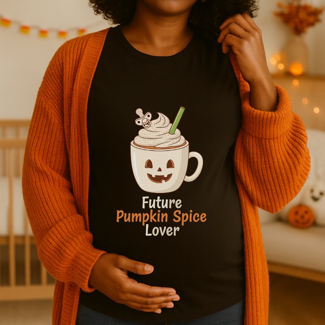 Camiseta Fun Futuro Calabaza Spice Lover Embarazo Halloween (Subido por el creador)