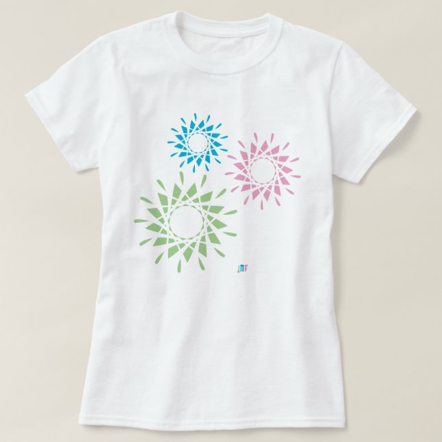 Camiseta fun geometry flower (Diseño del anverso)