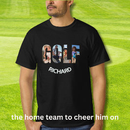 Camiseta Fun Golf Cuatro Fotos Nombre