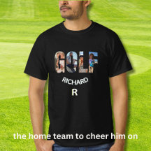 Fun Golf Photo Monograma Nombre