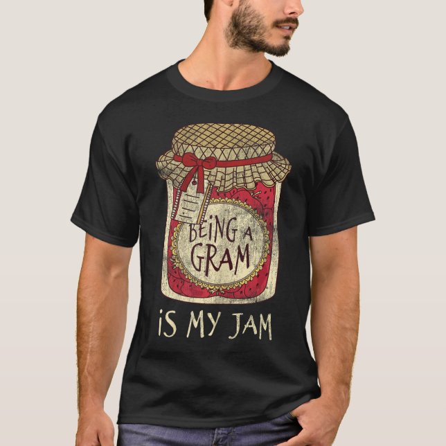Camiseta Fun Grandma Cute &amp; Funny Being A Gram Quote  (Anverso)