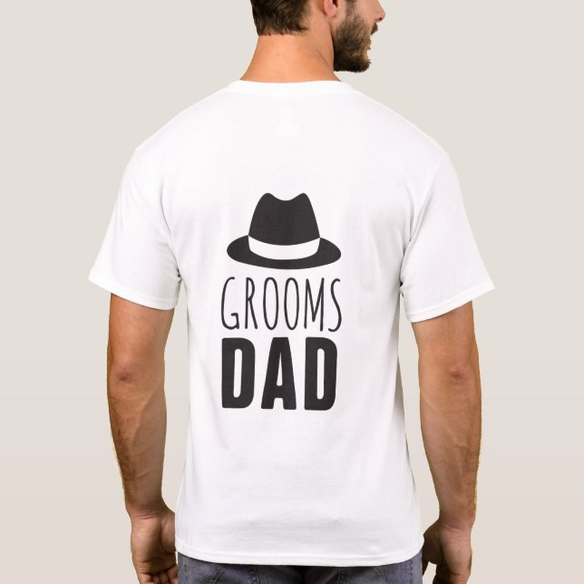 Camiseta Fun Grooms Dad Dad Groomsman Boda del partido de n (Reverso)