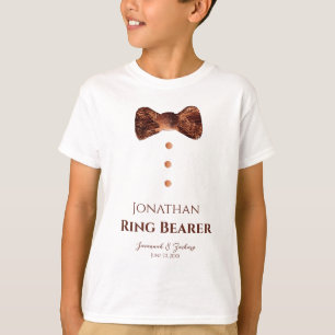 Camiseta Fun Groomsman golden Tie Boda