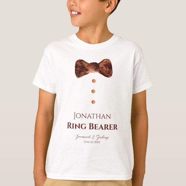 Camiseta Fun Groomsman golden Tie Boda (Anverso)