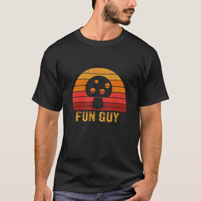 Camiseta Fun Guy Retro Vintage Mushroom (Anverso)