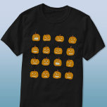 Camiseta Fun Halloween Calabaza Patrón de Lantern<br><div class="desc">Linternas de calabaza divertidas y espeluznantes de Halloween. ¡Eek! Arte original de Nic Squirrell.</div>