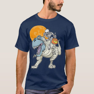 Camiseta Fun Halloween Skeleton Riding Mummy TRe & Jacko'la