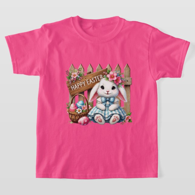 Camiseta Fun Happy Easter bunny girls (Distribución)