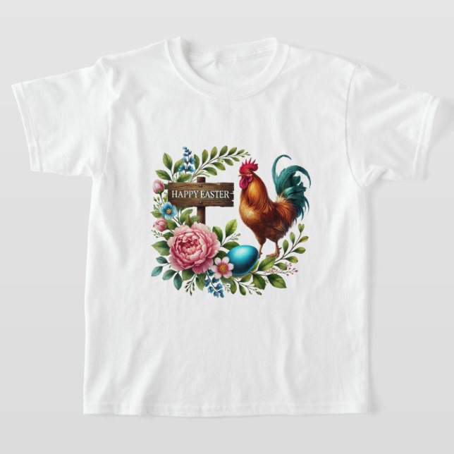 Camiseta Fun Happy Easter rooster (Distribución)