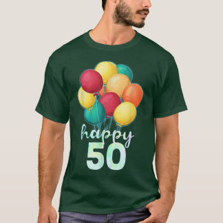 Camiseta Fun Happy Globos de 50 años de edad