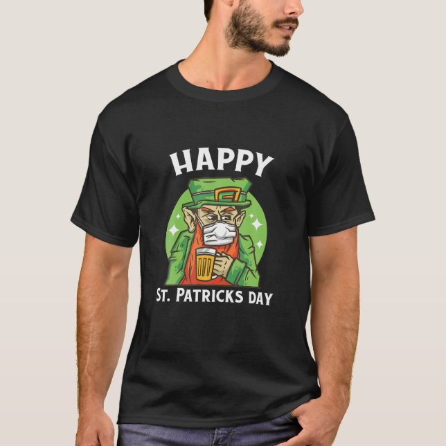 Camiseta Fun Happy St Patrick's Day Beer Design (Anverso)