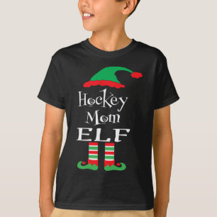 Camiseta Fun Hockey Mamá Elf Xmas Partido Familiar Mujeres