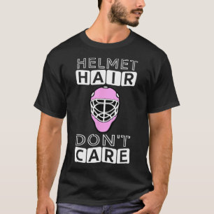 Camiseta Fun Hockey Mujeres Casco Rosado Goalie Mask Regalo