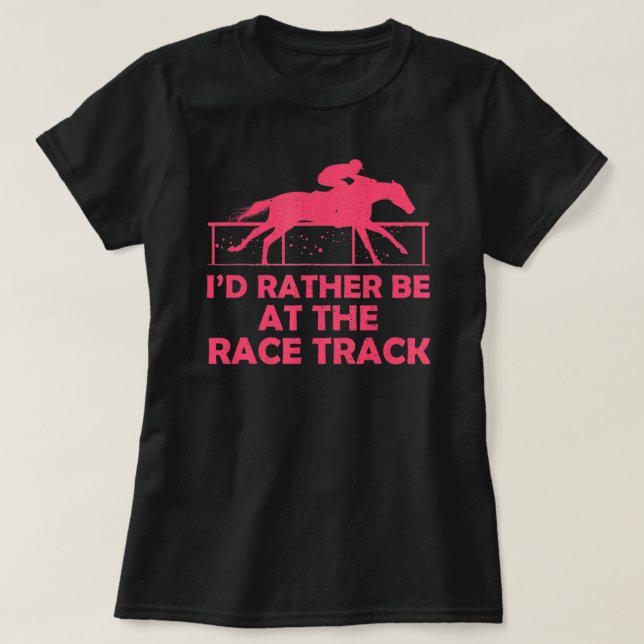 Camiseta Fun Horse Racing Derby Day Horses Race Season Humo (Diseño del anverso)