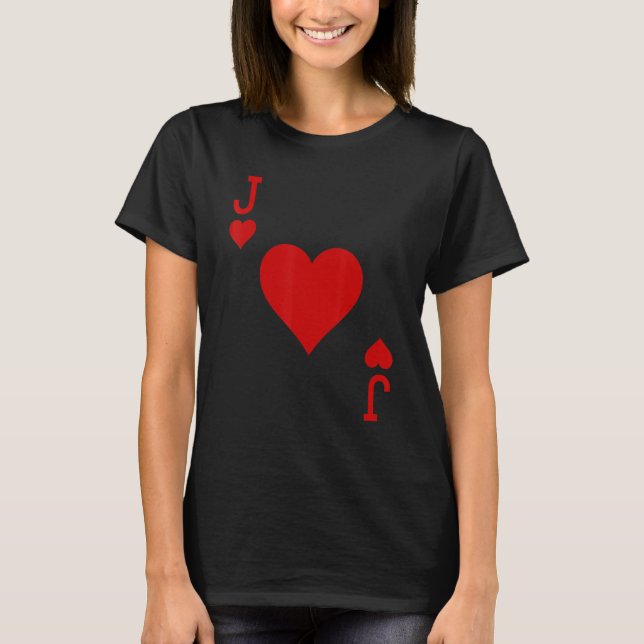 Camiseta Fun Jack of Hearts  Cute playing card costume idea (Anverso)