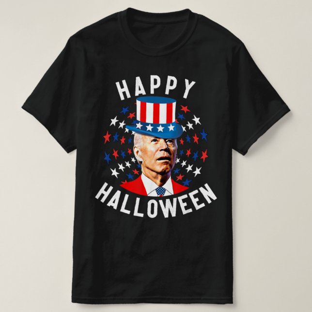 Camiseta Fun Joe Biden Feliz Halloween Para El 4 De Julio D (Diseño del anverso)