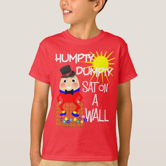 Camiseta Fun Jolly Nursery Rhyme Humpty Dumpty Cute (Anverso)