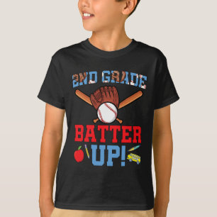 Camiseta Fun Jugador De Béisbol De Segundo Grado Primer Día